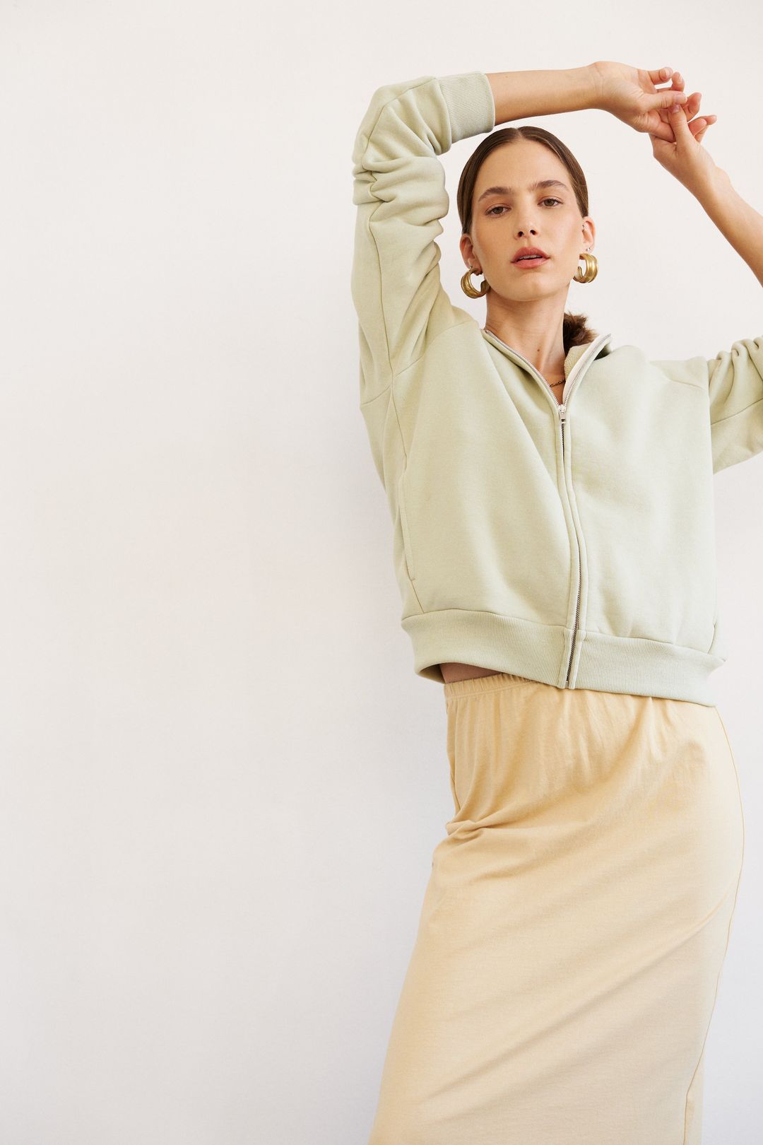 The Column Skirt in Butter #4