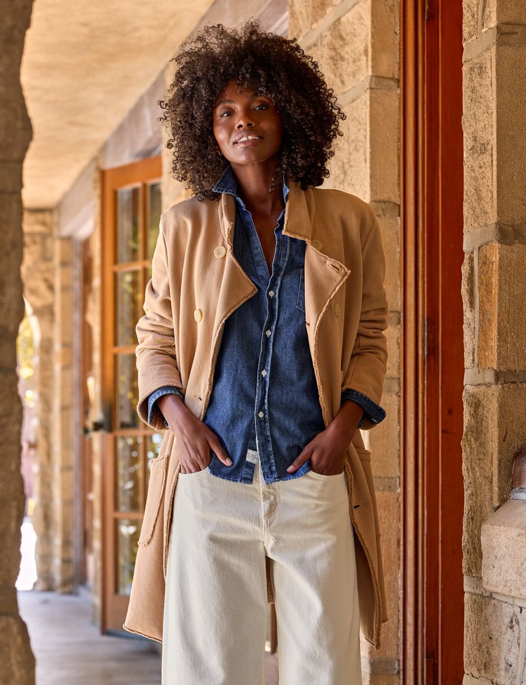 BELFAST TRENCH Camel, Triple Terry