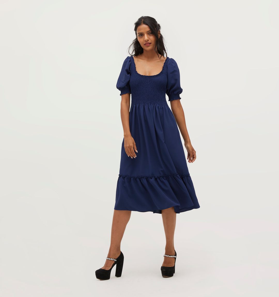 The Louisa Nap Dress - Navy Crepe #4