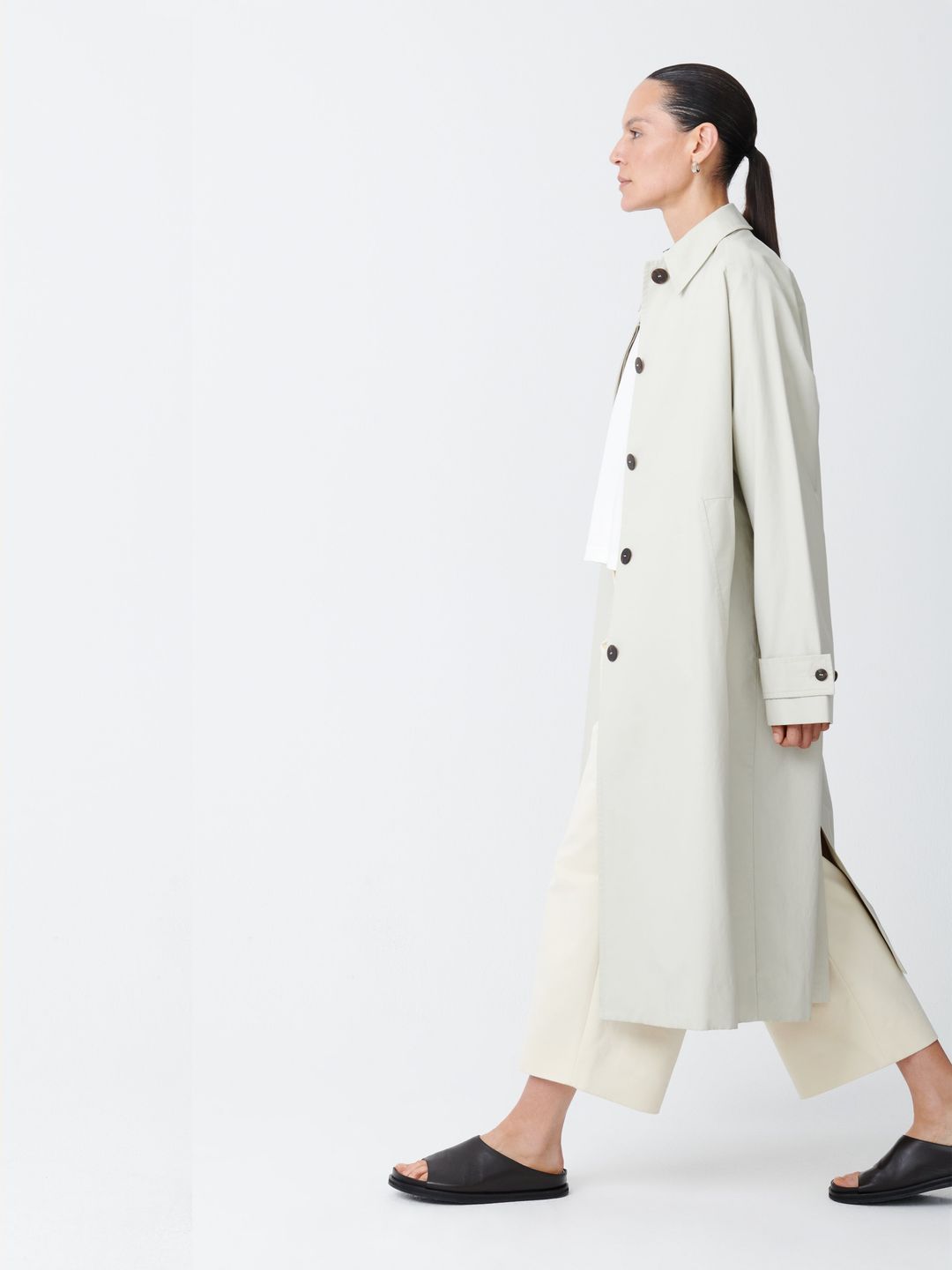 Holin Coated Cotton Coat in Dove #5