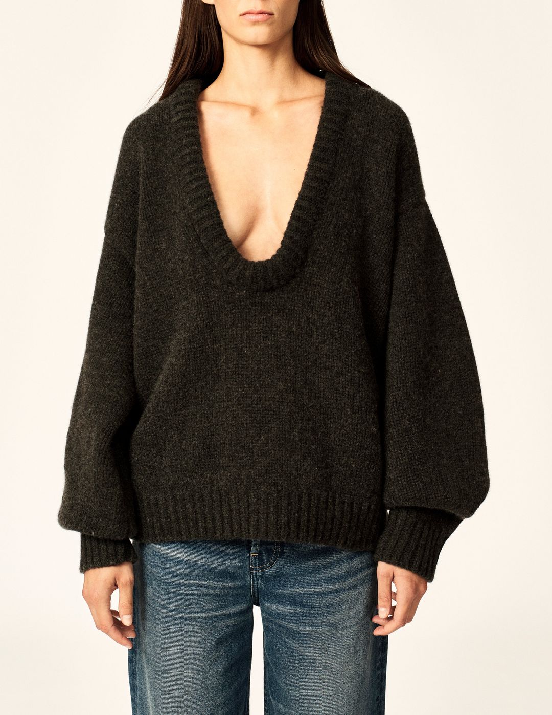 The Bruno Sweater in Charcoal #3