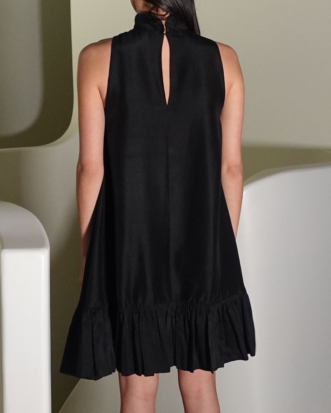 Alcott Raw Silk Mini Dress #11