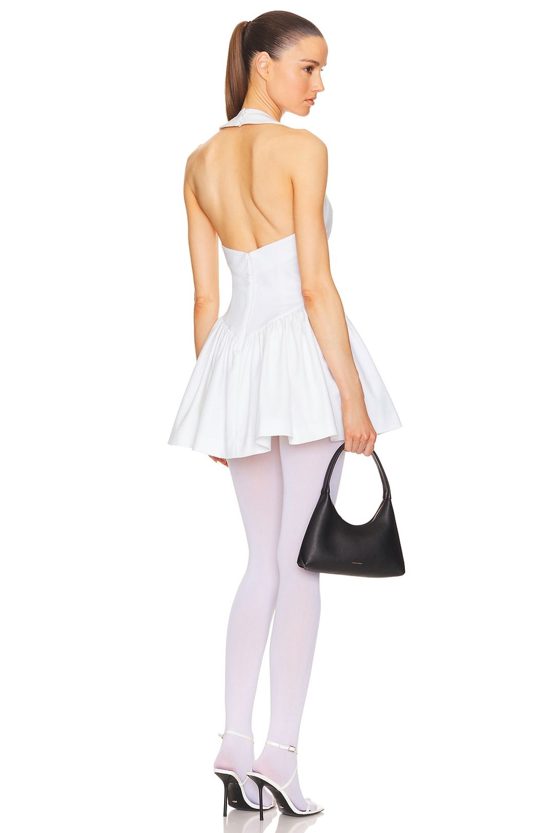 Faille Halter Mini Dress #3