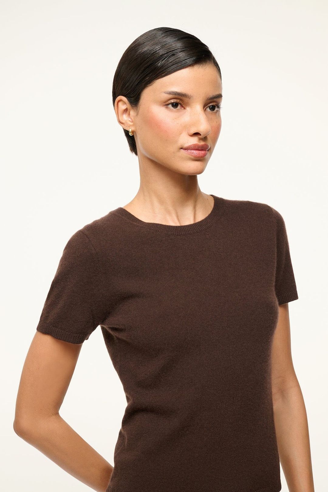 EASY CASHMERE TEE | DARK CHOCOLATE #5