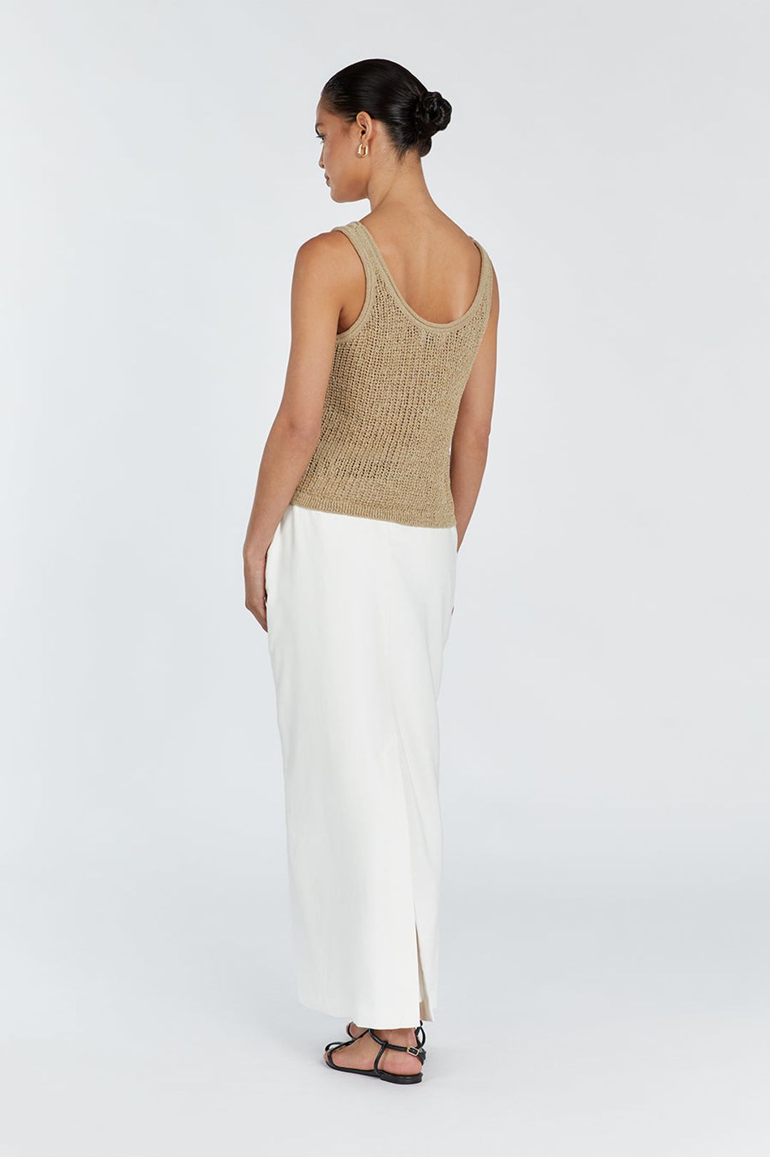 MARGOT SAGE SCOOP KNIT TANK #4