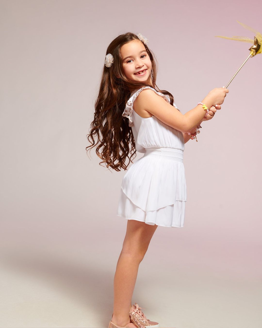 Girls Cynthia Ruffle Mini Dress #3