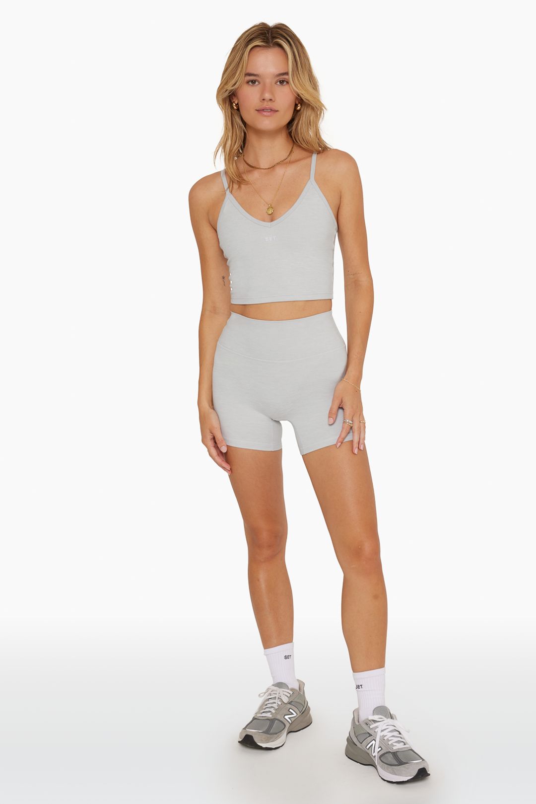 FORMCLOUD™ BIKE SHORTS - HEATHER GREY #9