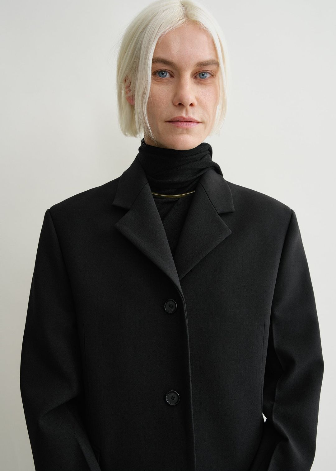 Straight blazer black #4