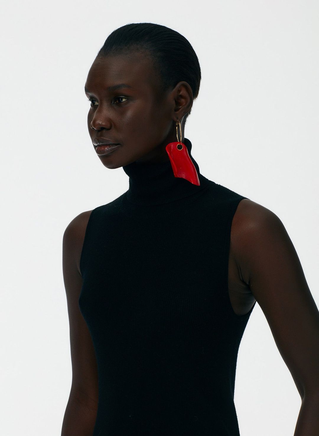 Feather Weight Ribbed Turtleneck Sweater Tank #6