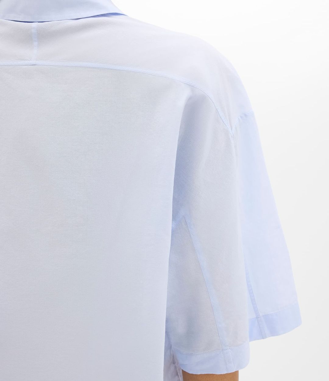 Voile Short Sleeve Shirt | Sky #5