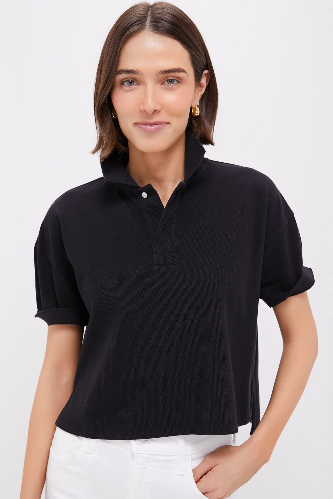 Black Pique Holmes Boyfriend Polo #2