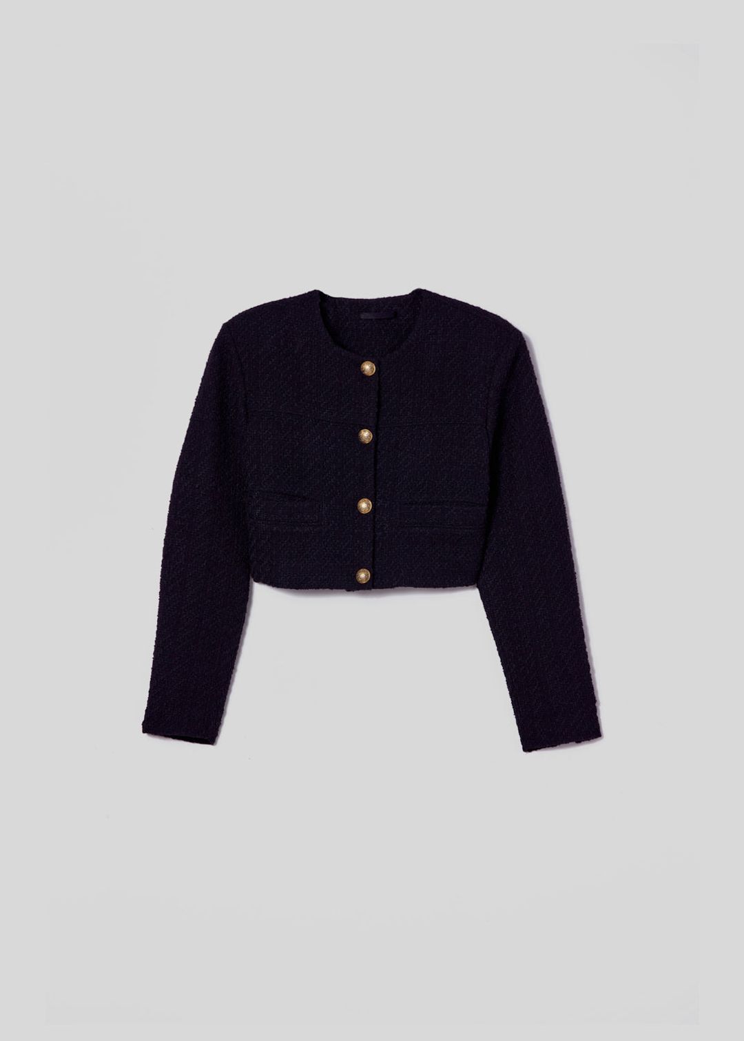 Pia Cropped Jacket in Black #7