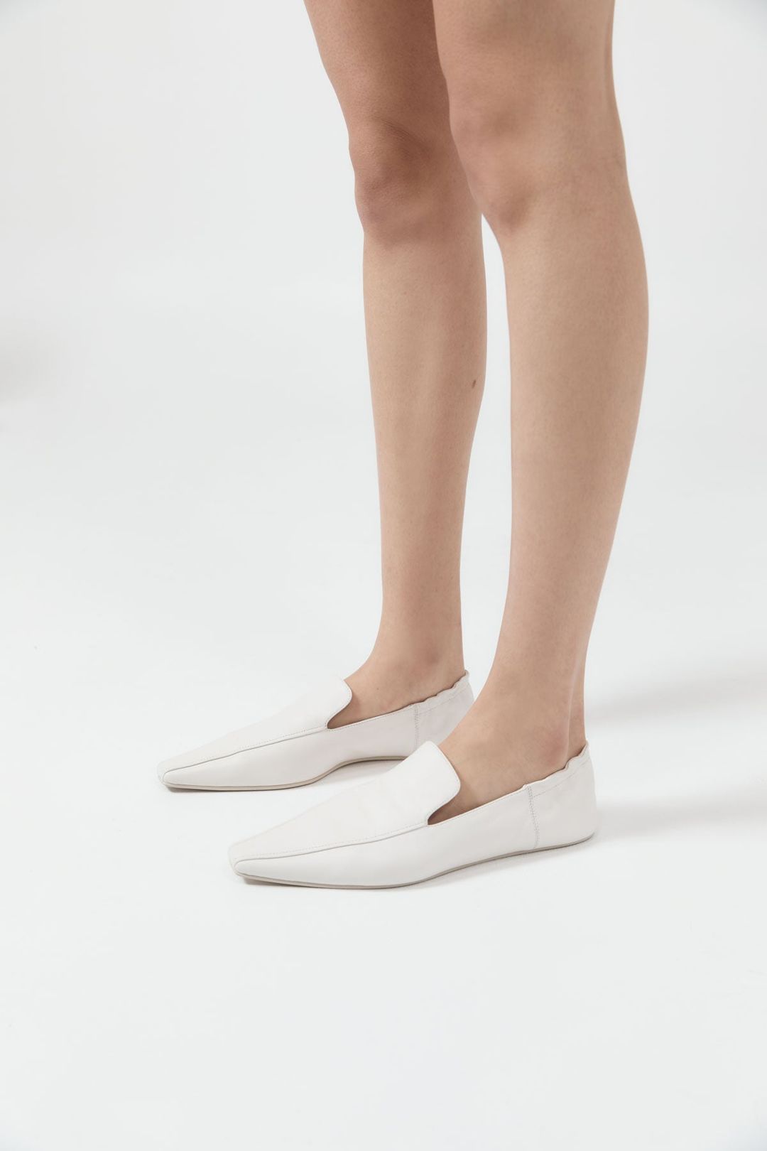 Flat Loafer - White #3