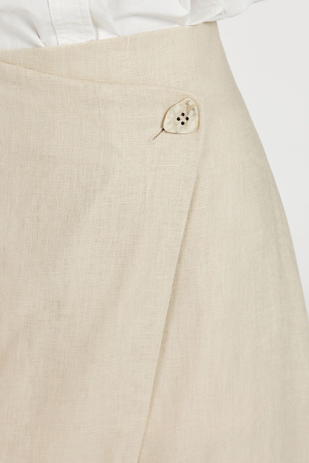 TOMMY SAND LINEN MIDI SKIRT #5