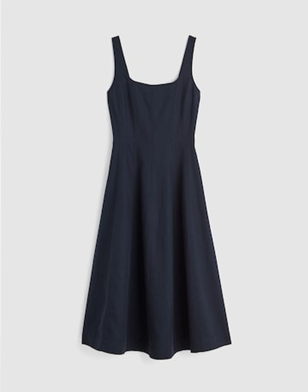 seamed squareneck midi dress #6