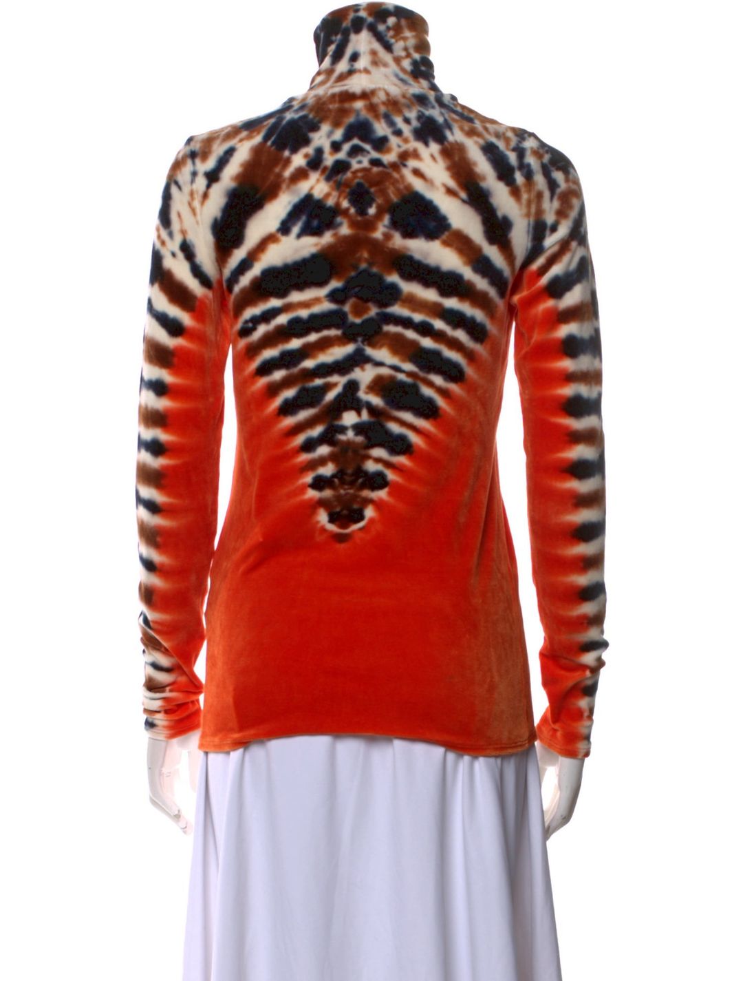 Tie-Dye Print Mock Neck Sweatshirt #4