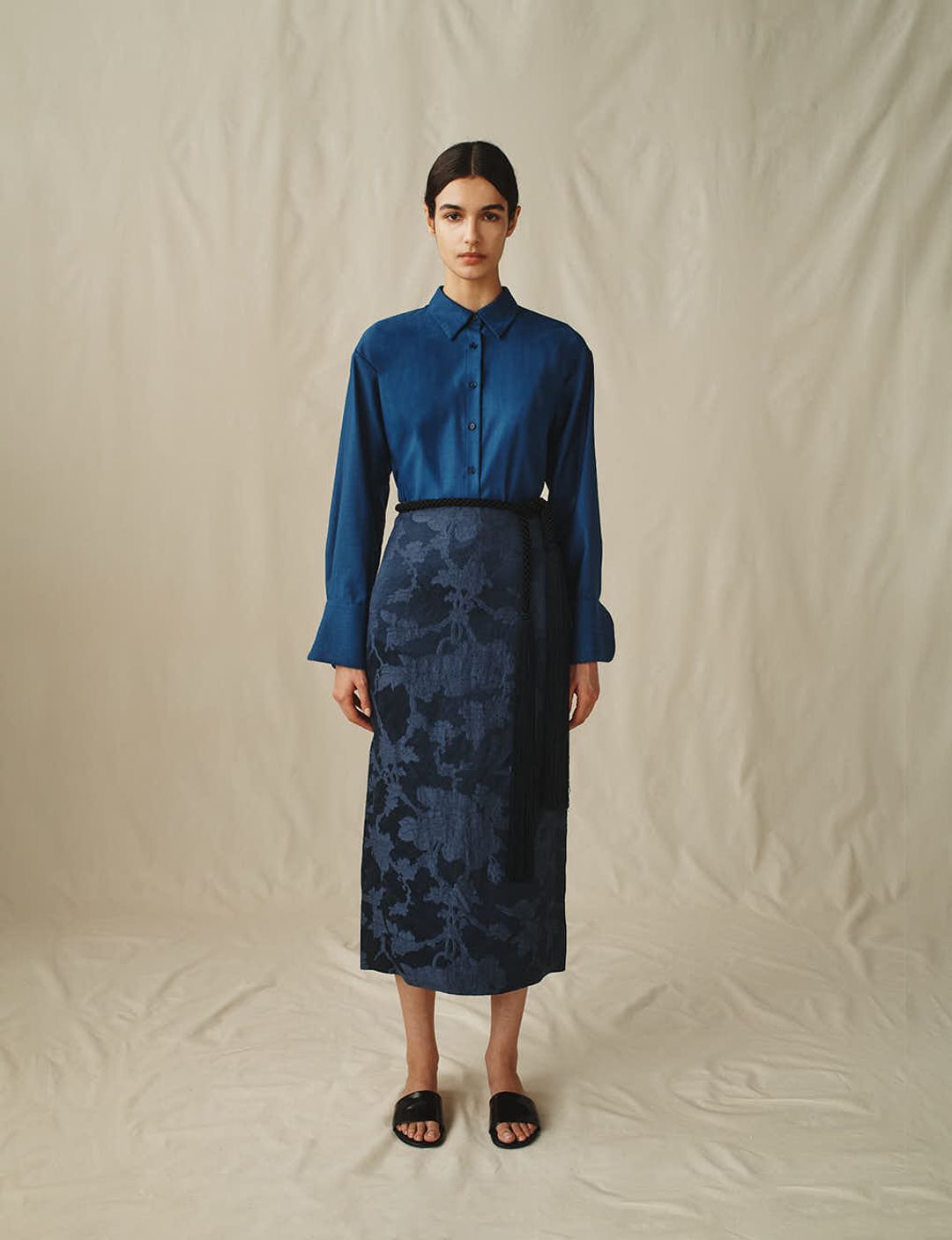 The Pencil Skirt in Floral Jacquard #7