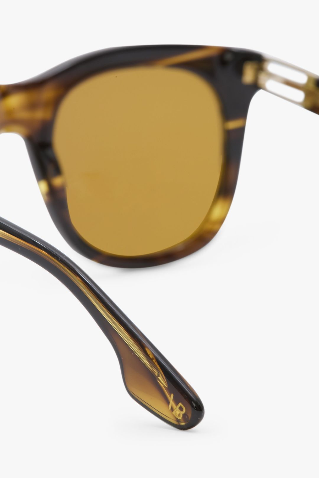 Acetate Dorian Sunglasses In Striped Khaki Horn #5