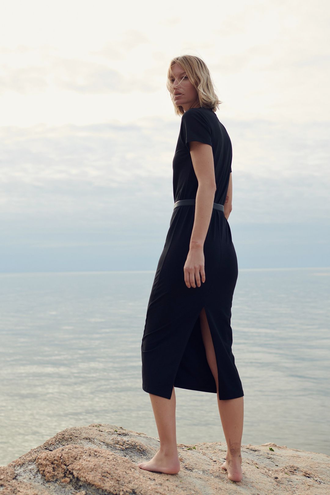 The Perfect Tee Dress in Black #4
