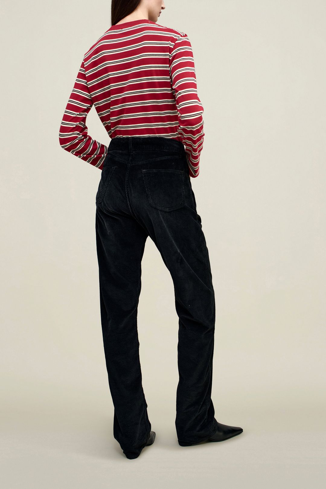 Wynn Long Sleeve in Amarena Stripe #4