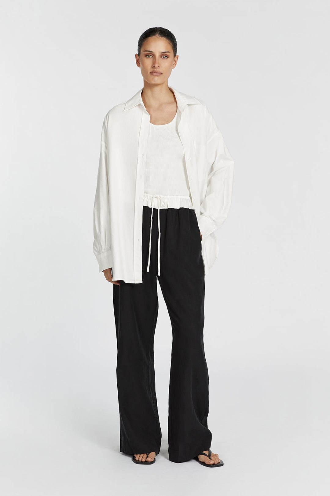 HARVEY BLACK SPLICED PANT