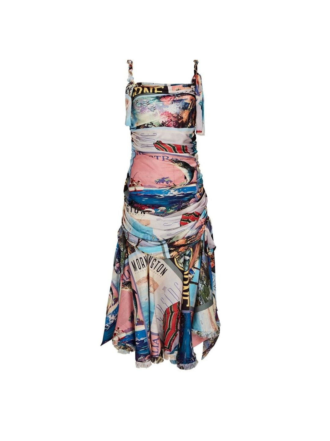 Silk Printed Midi Dress