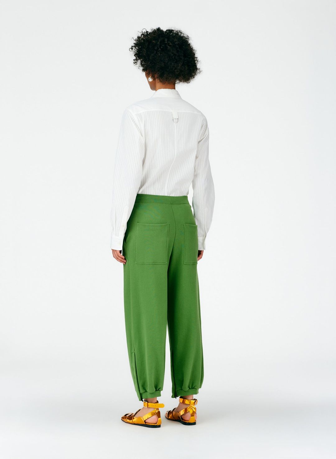 Cropped Sweatpant with Zipper #4