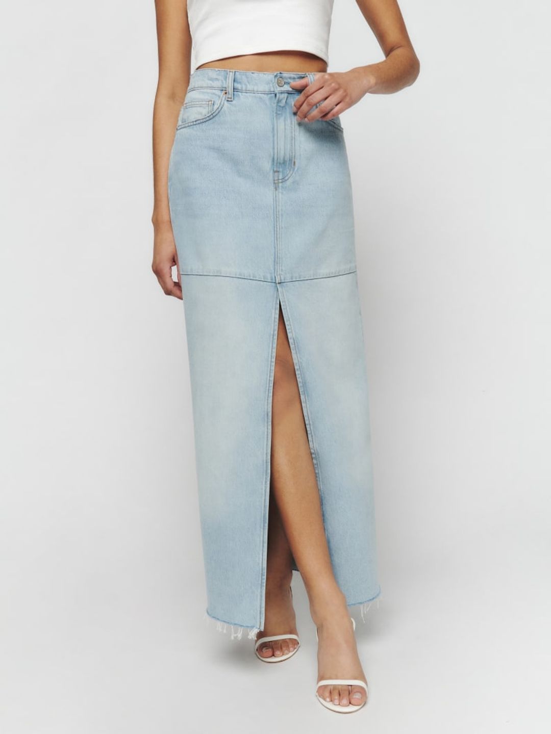 Tazz Maxi Denim Skirt #2