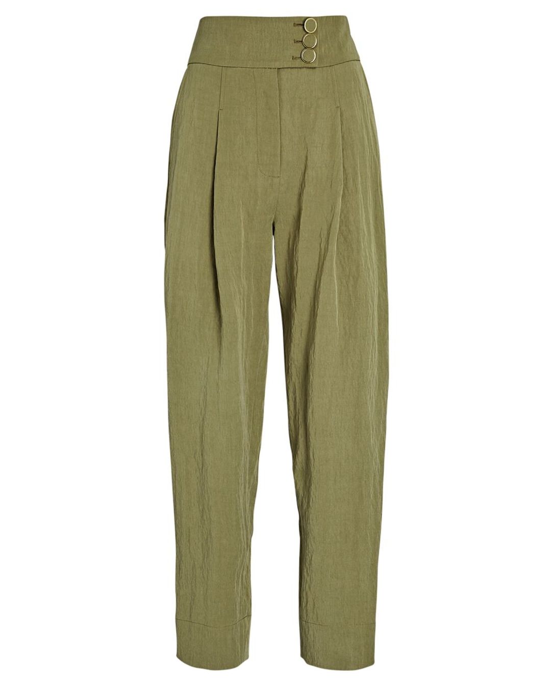Pippa Straight-Leg Pants in Olive