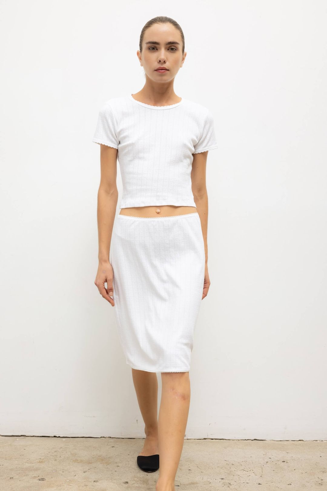 Pointelle Baby Tee #4