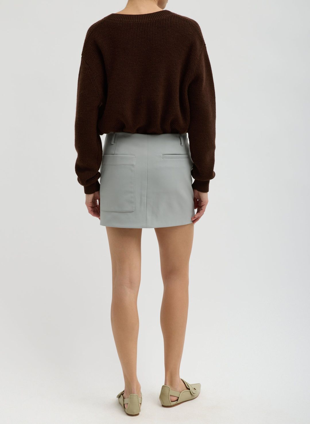 Compact Tech Knit Mini Skirt #3