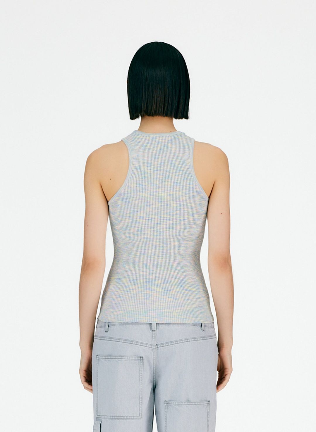 Printed Combed Cotton Ribbed Tank #3