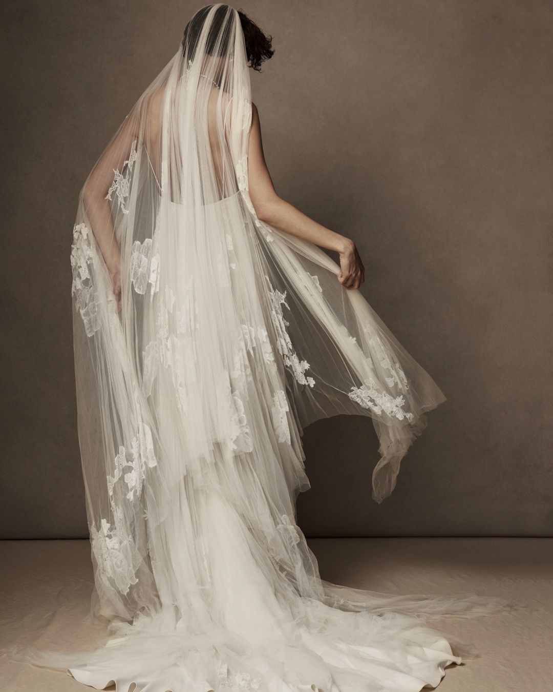 Pleated Malfroy & Lace Veil #2