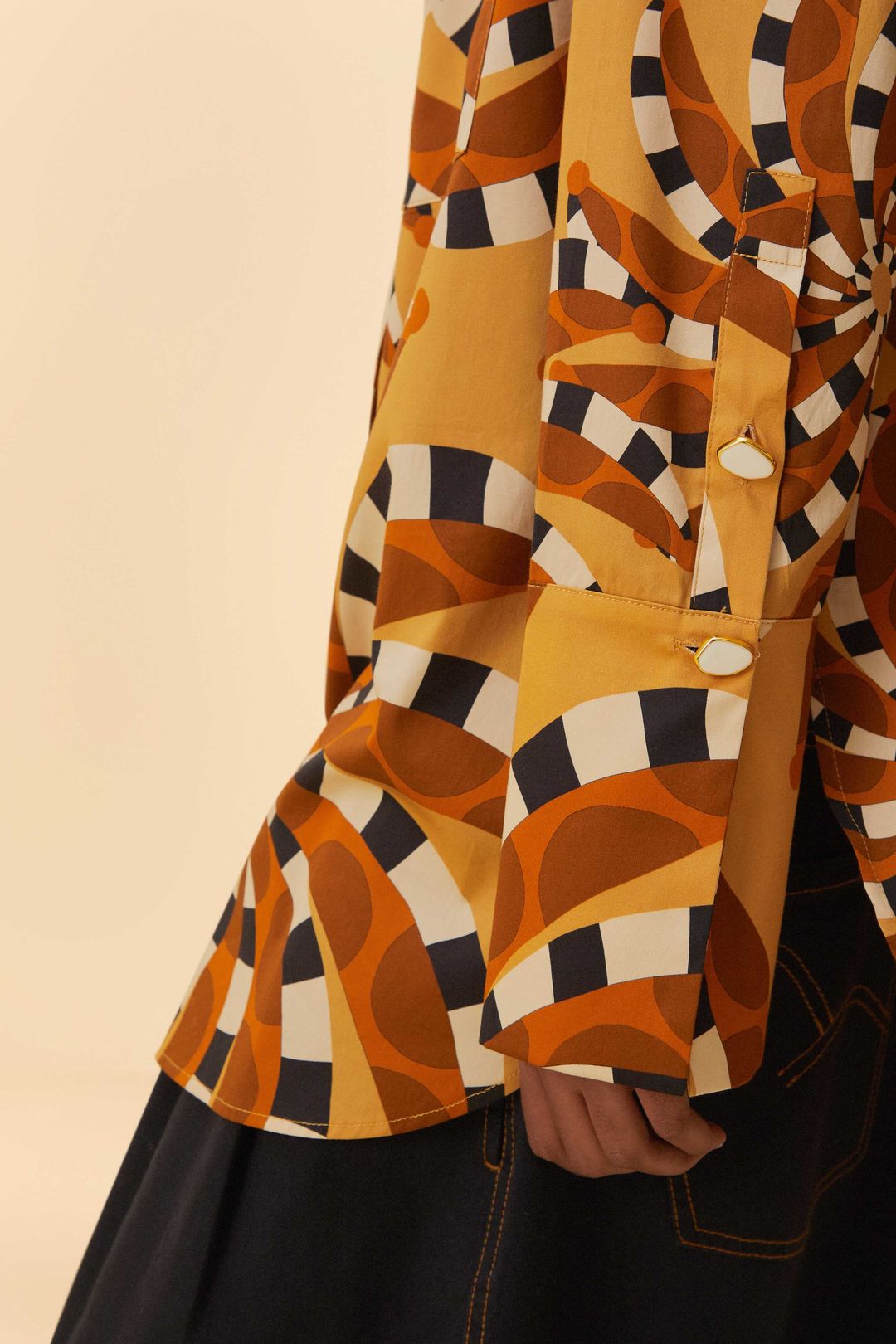 Beige Bananada Maxi Shirt #5