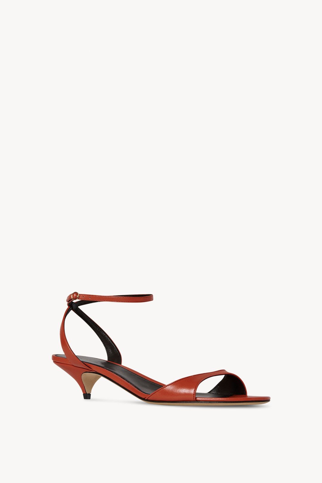 Vika Ankle Strap Kitten Heel in Leather #2