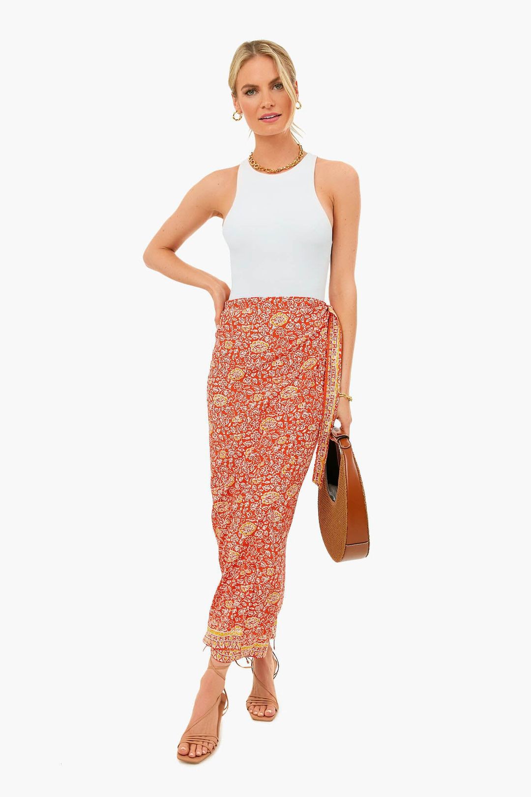 Exclusive Floral Print Tuscany Sun Talia Skirt