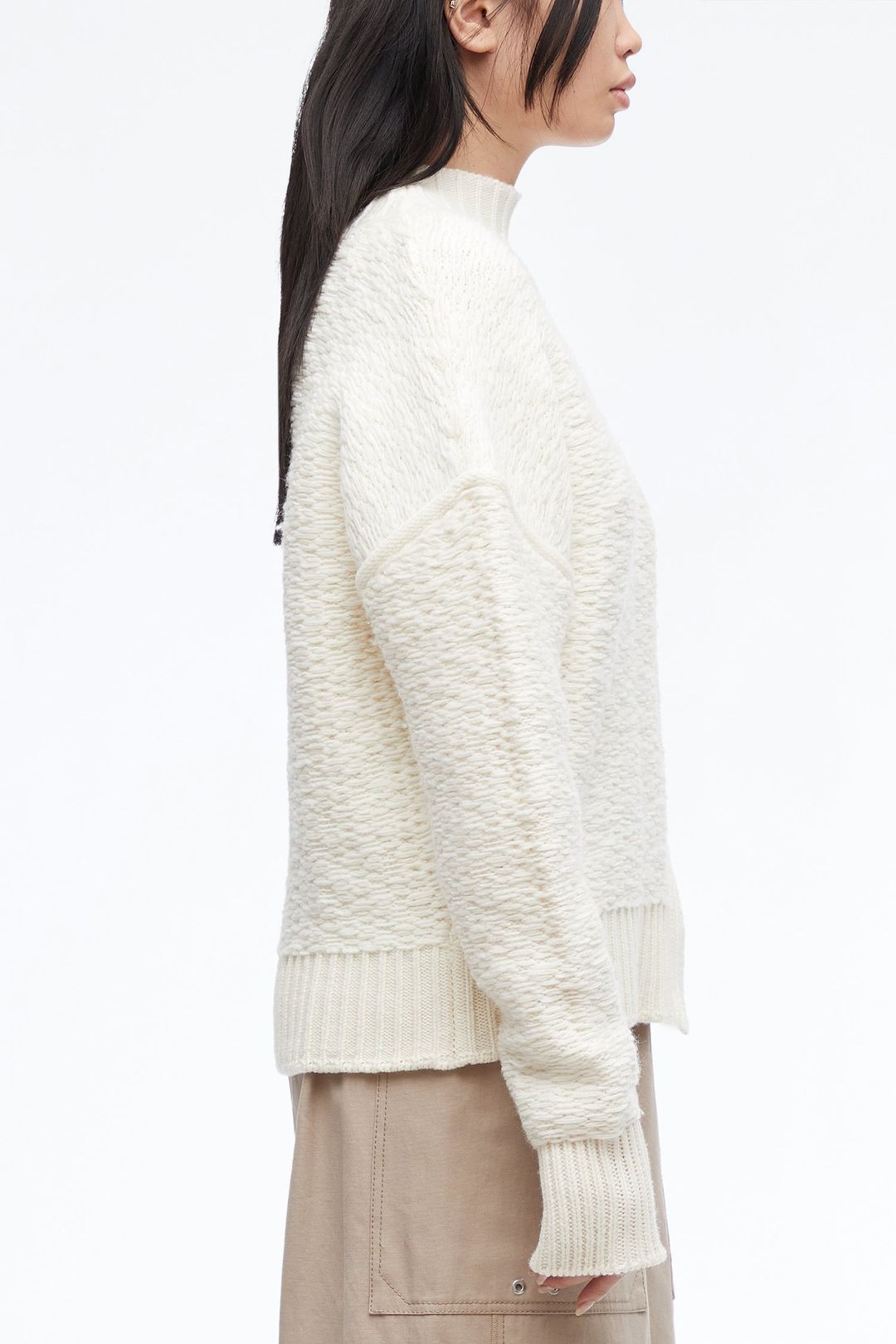 Wool Jacquard Turtleneck Sweater #3