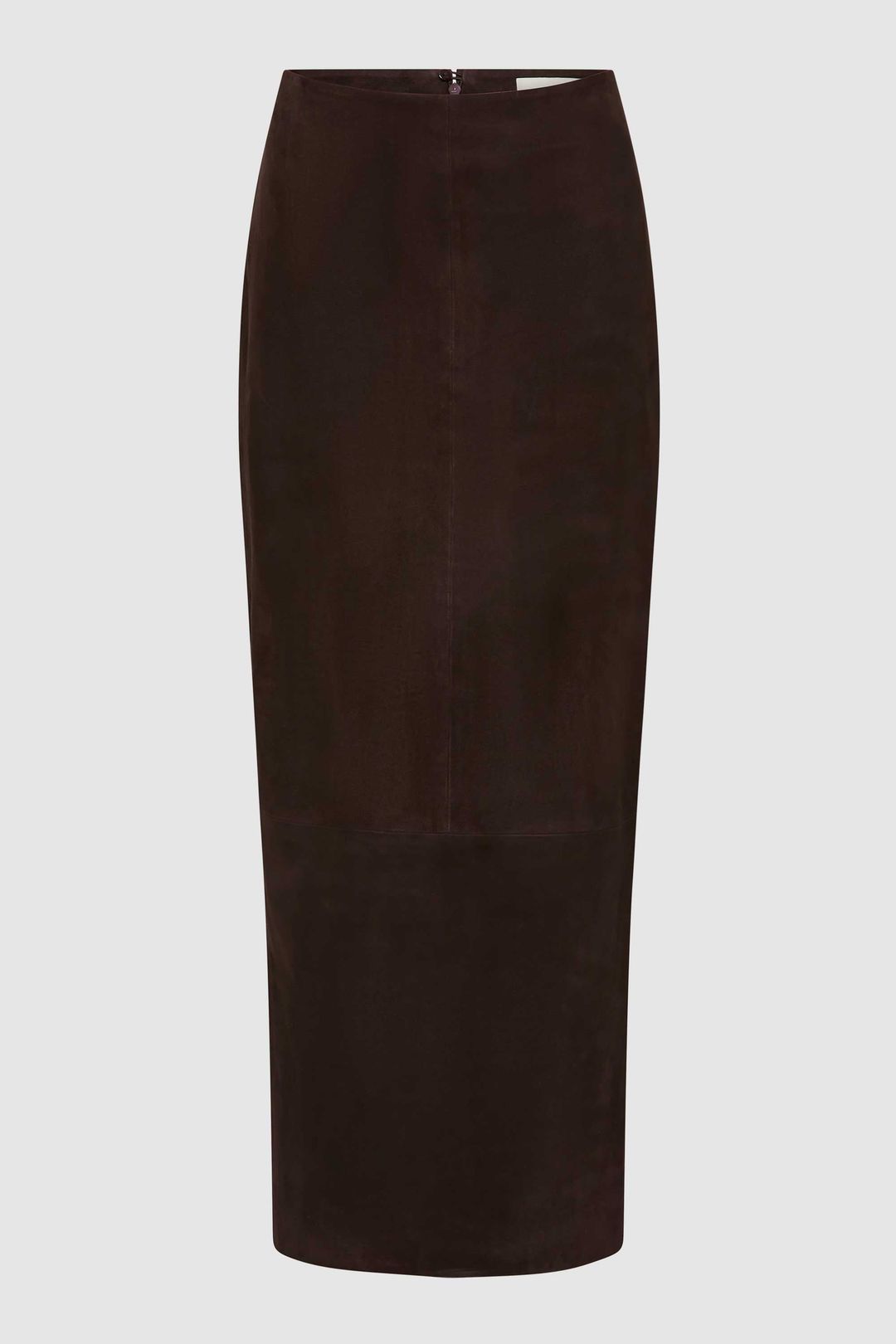 Suede Column Skirt - Coffee #9