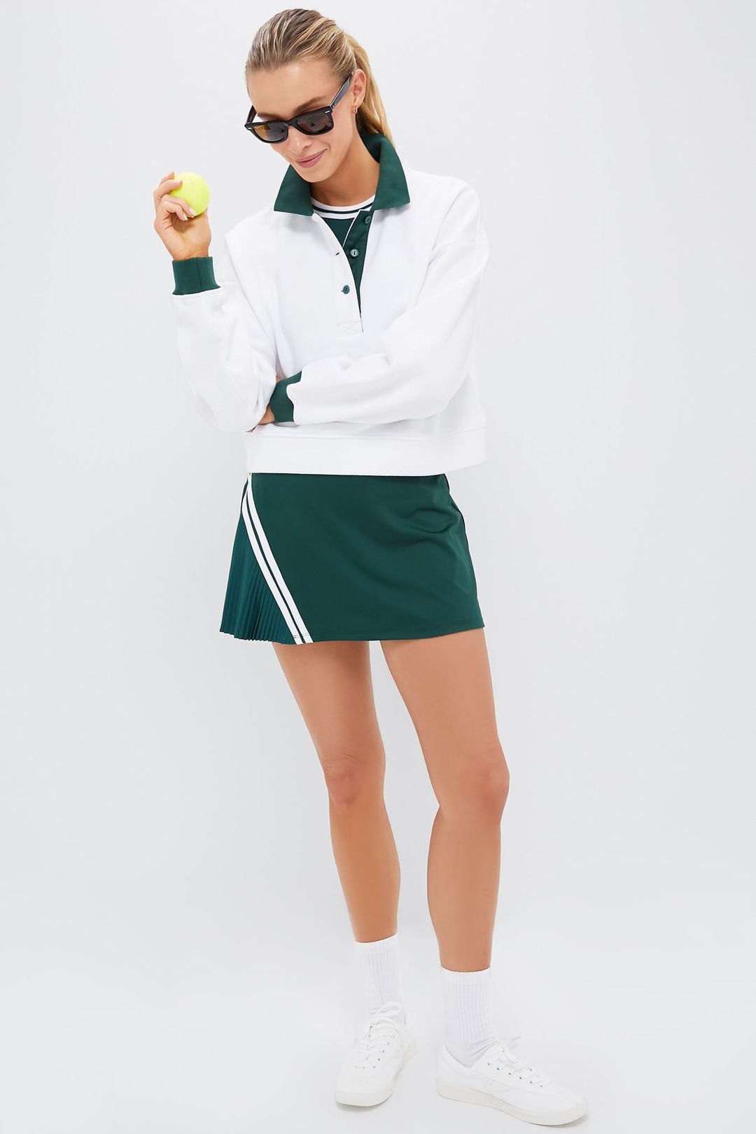 White Miles Collared Pullover #3