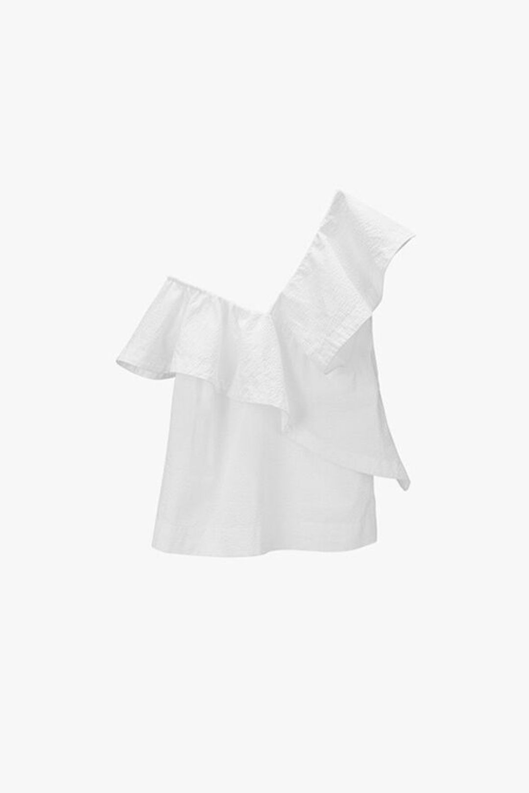 Seersucker Flounce Top #5