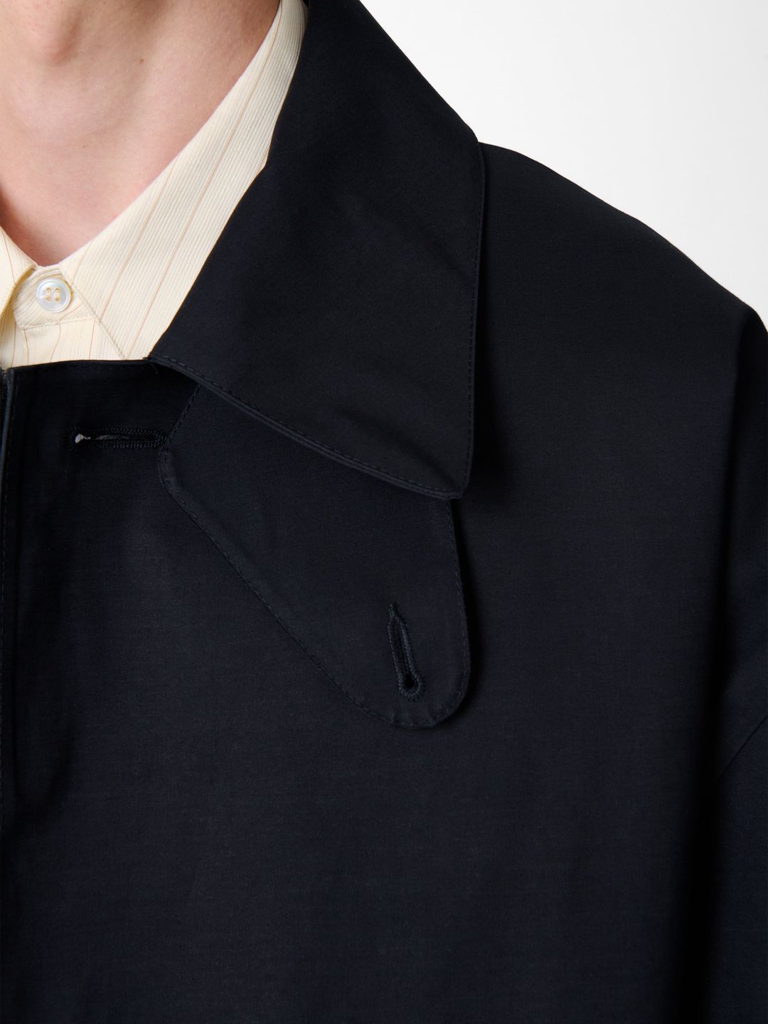 SN x Mackintosh Ettrick Mac Trench Coat in Navy #10