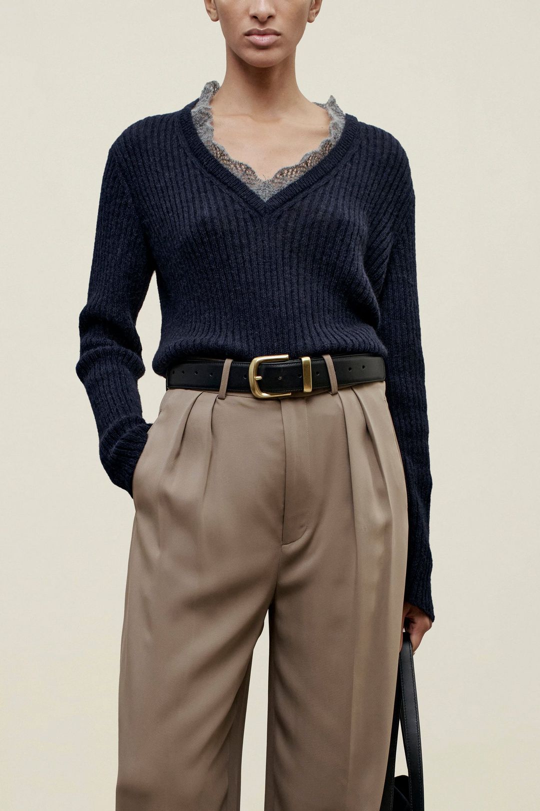 Leith V-Neck in Superfine Mohair