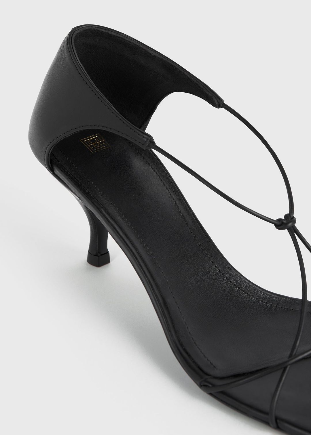 The Leather Knot Sandal black #4