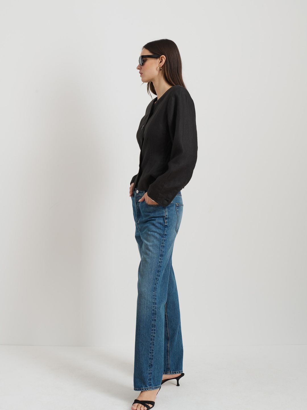 Luna Jacket In Linen #4