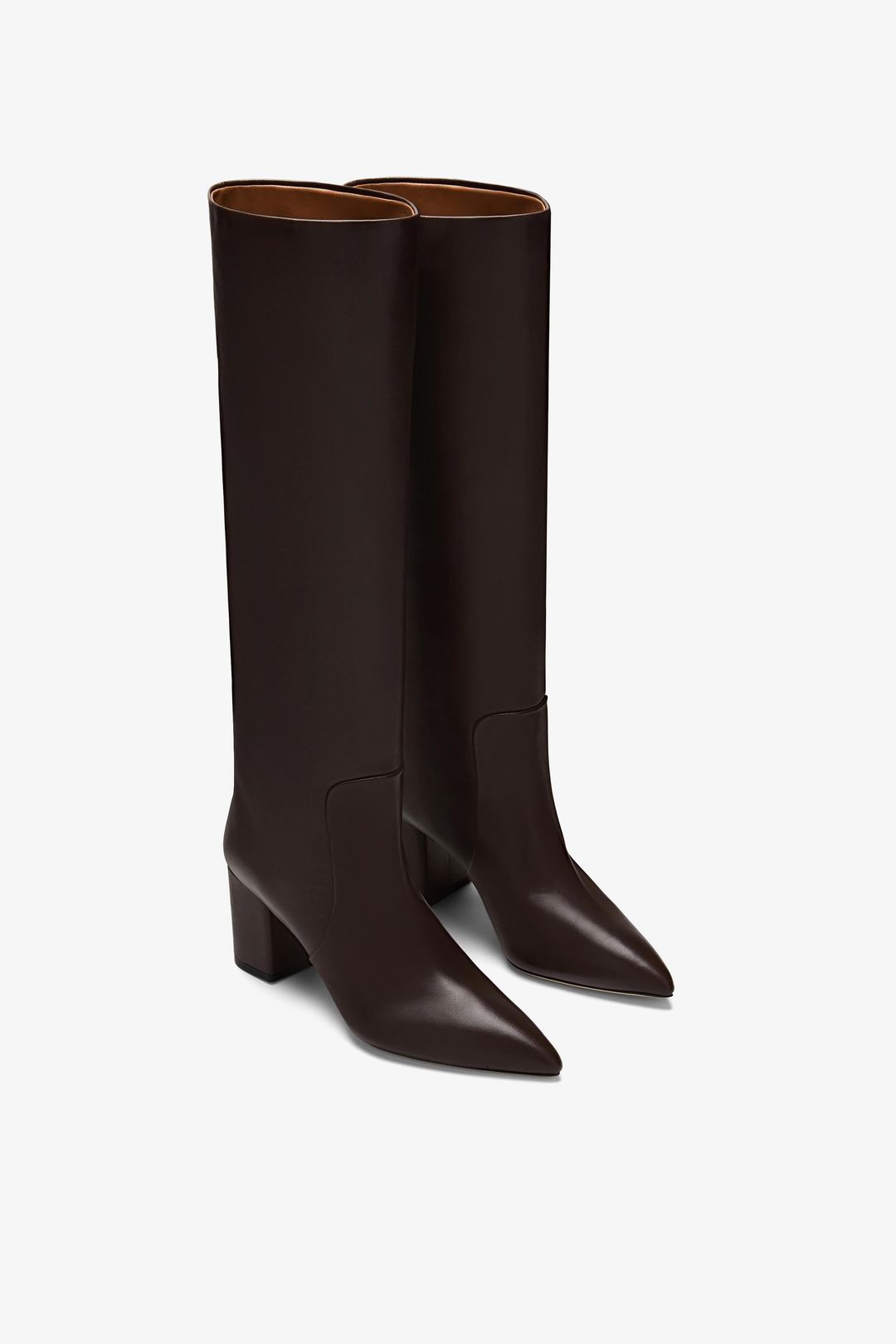 Brown nappa leather heel 70 boots