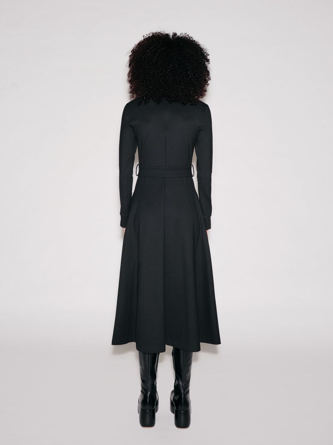 LONG SLEEVE SHIRTDRESS - SOLID INTERLOCK #4