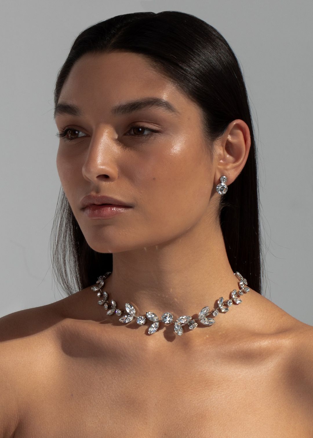 Liza Necklace -- Crystal