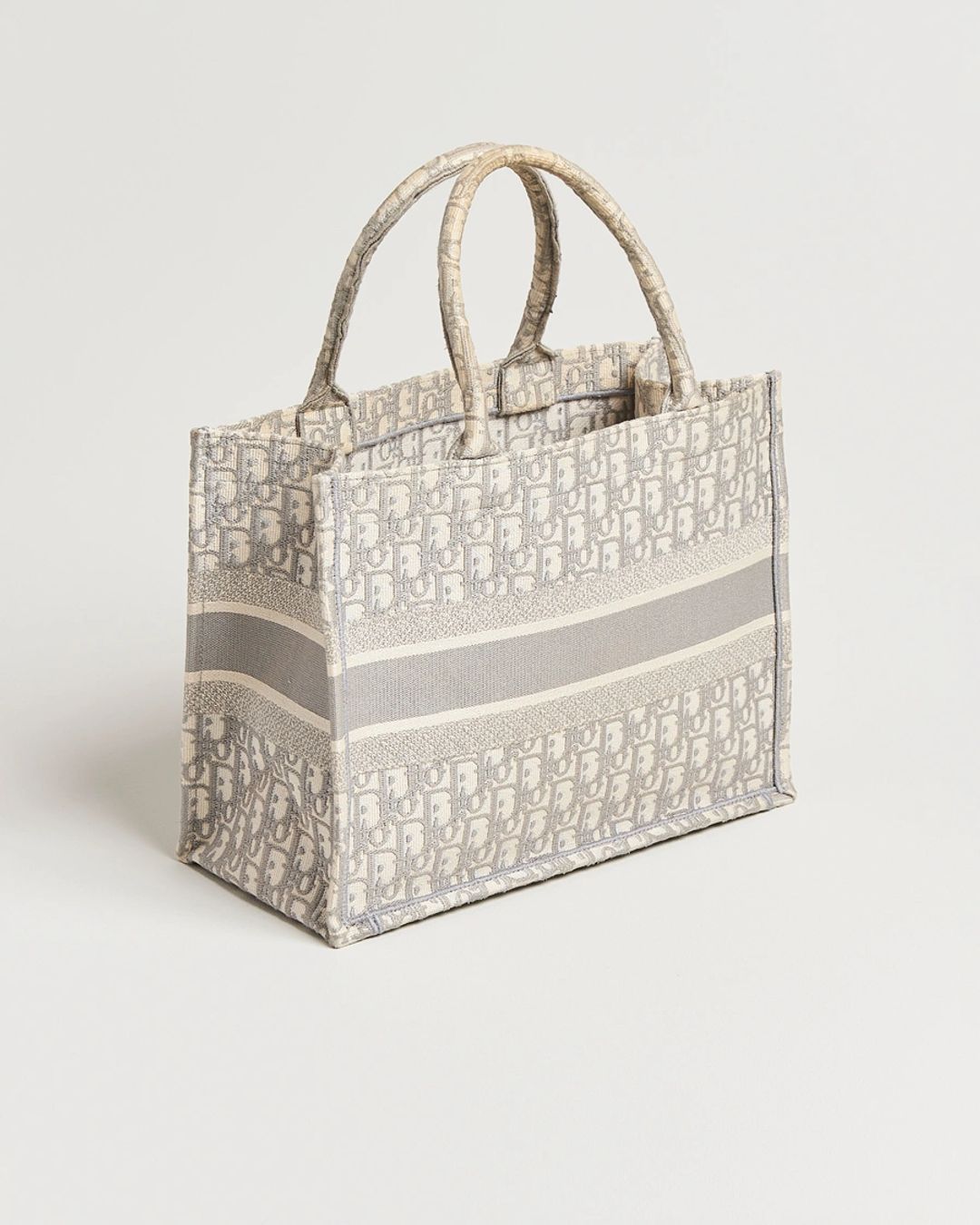 Medium Dior Book Tote Light grey
