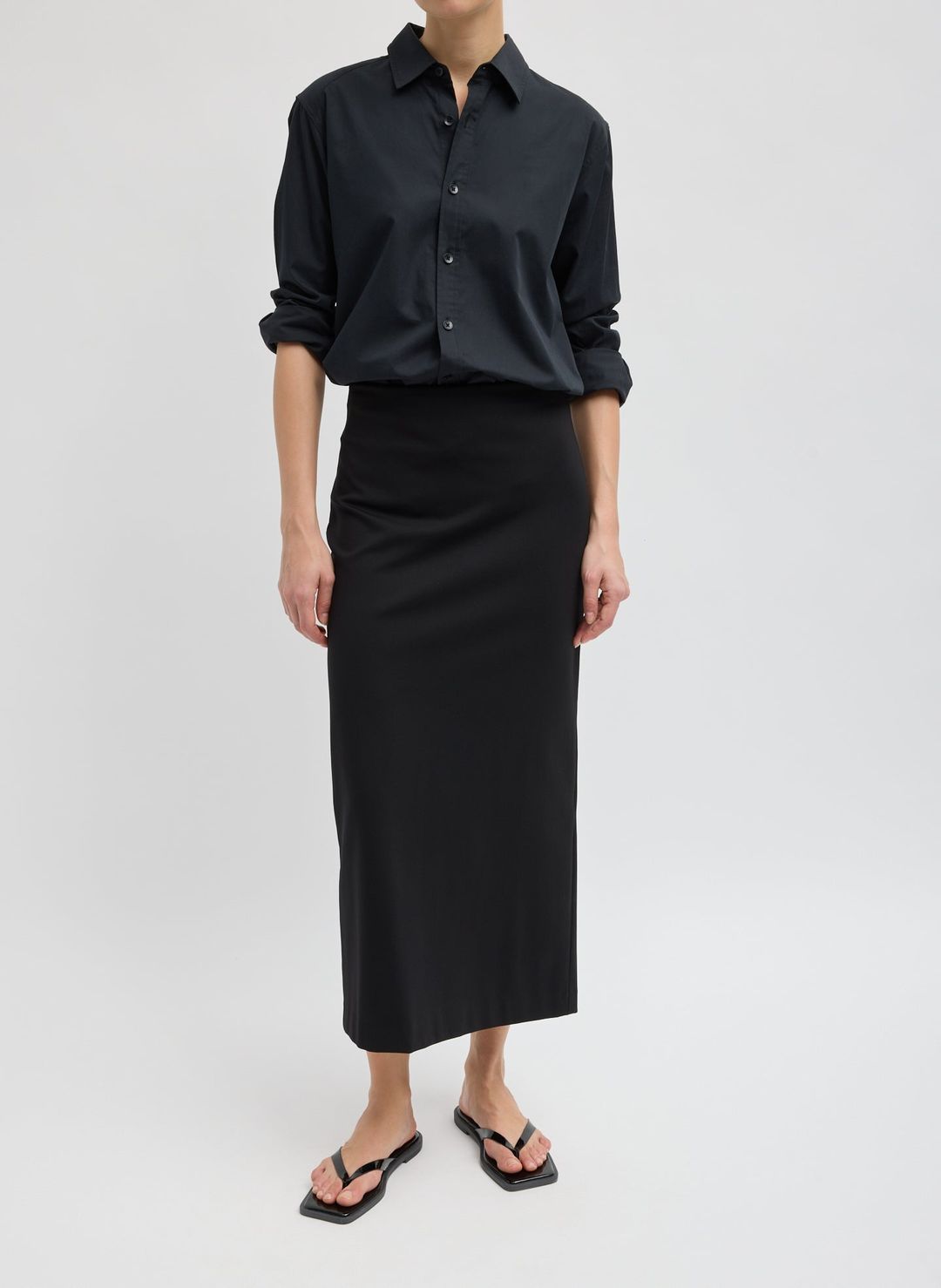 Compact Ultra Stretch Knit Pencil Skirt