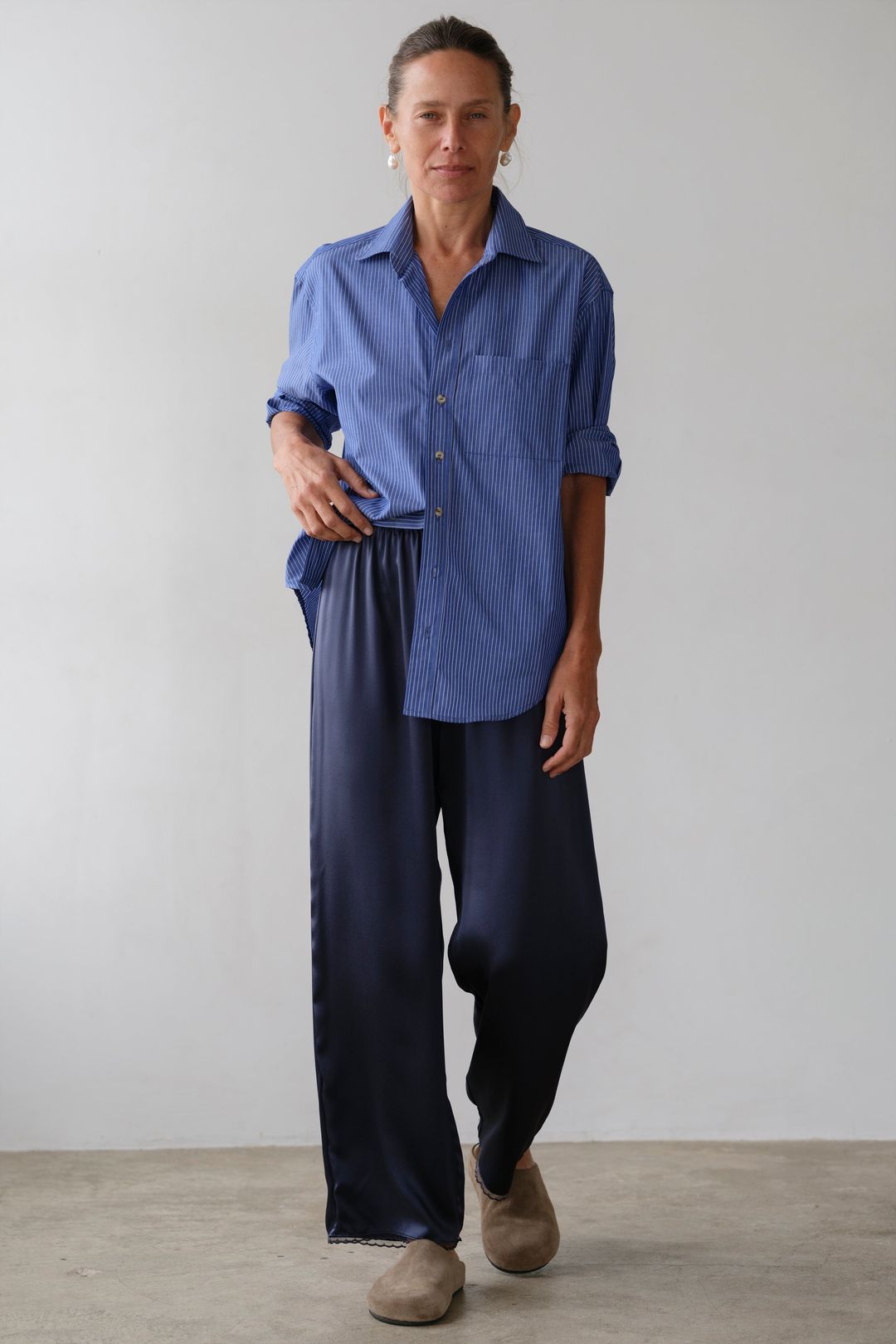 The Silk Lace Simple Pant #4